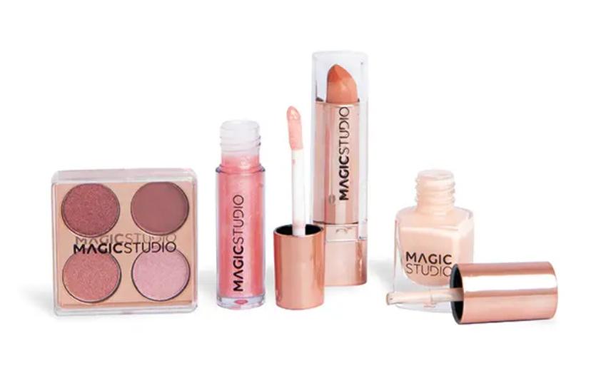 MAGIC STUDIO Różowy Kwarc Zestaw kosmetyków do makijażu + kosmetyczka