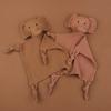 Baby Blanket Lovely Elephant Appease Towel Small Comfort and Soothes Pacify Handkerchief for Newborns Toddlers