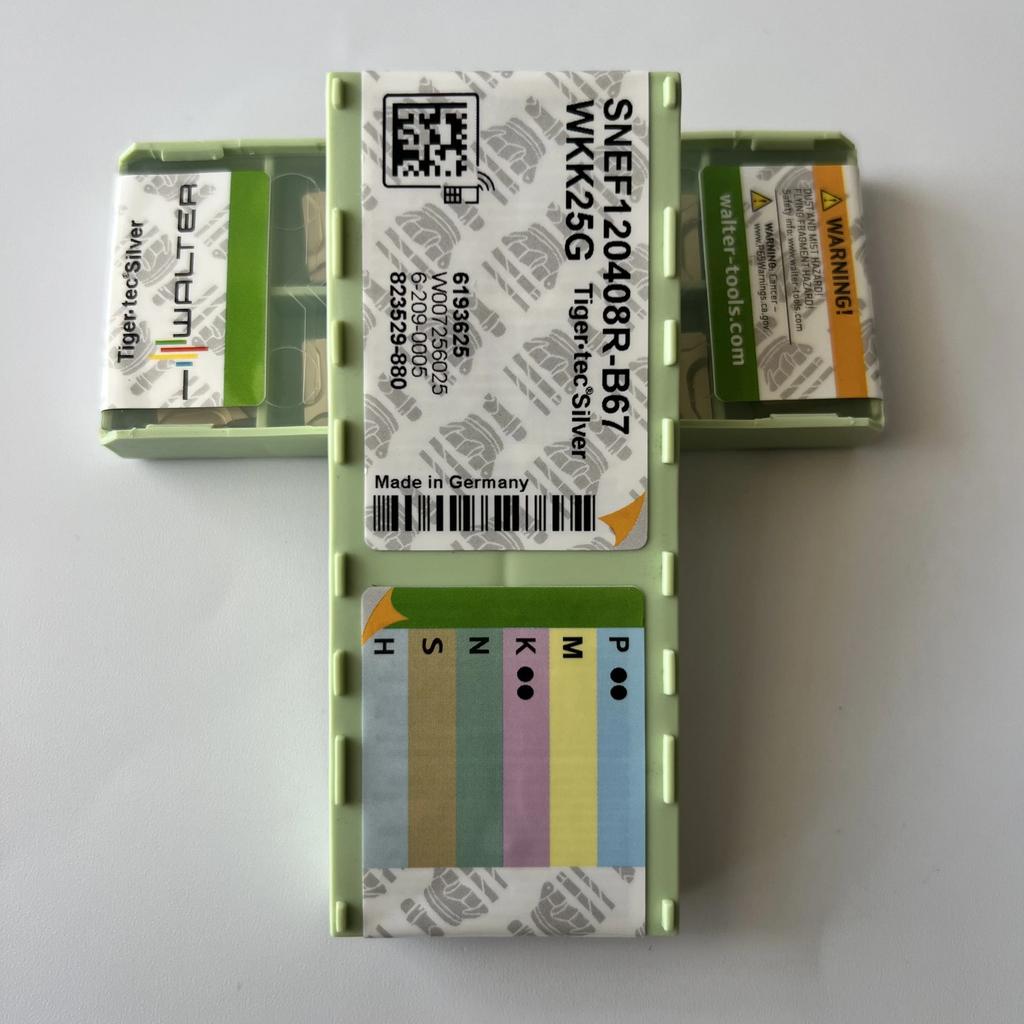 WALTER / SNEF120408R-B67 WKK25G /  Industrial indexable Carbide Inserts 10 Pcs