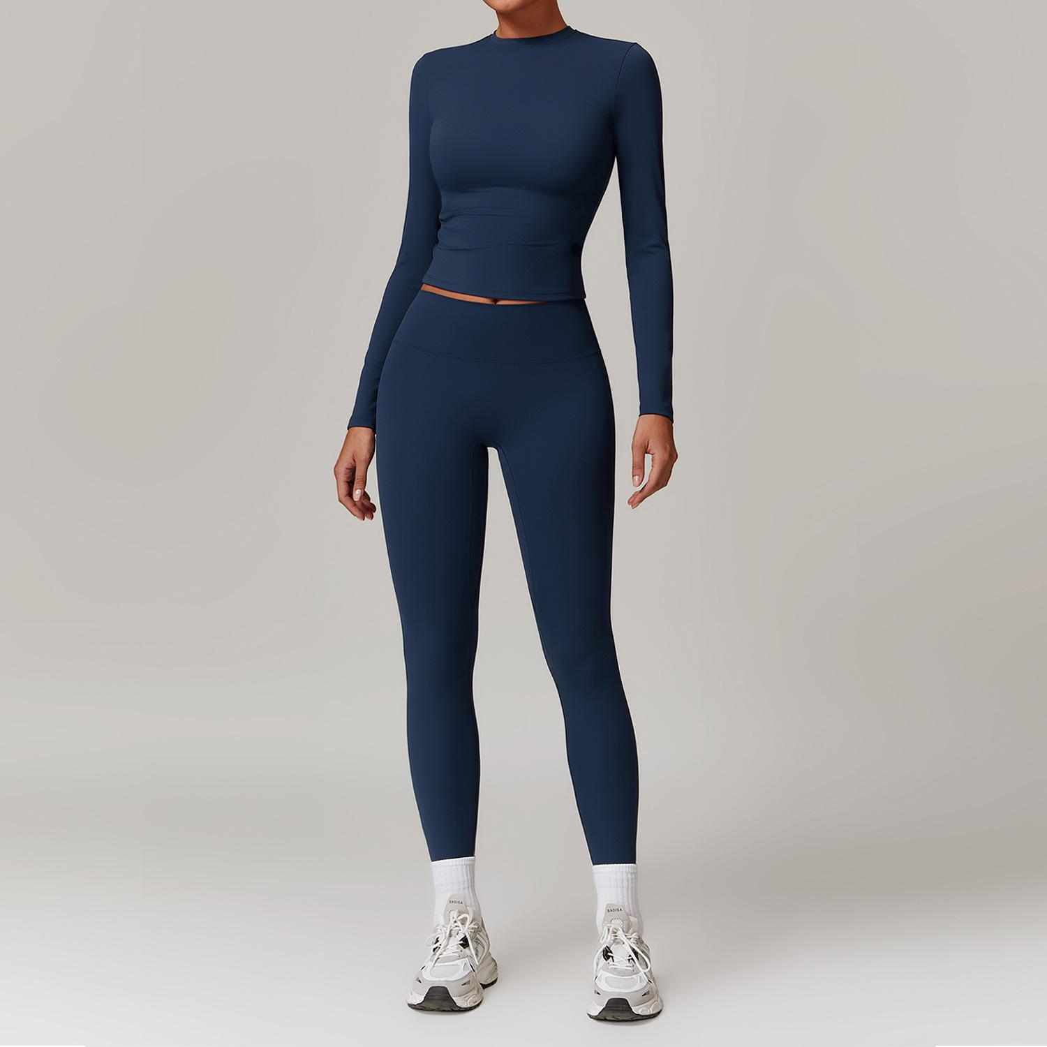 

Распродажа спортивного бархатного костюма: Теплый комплект для йоги с высокой талией, широкими штанинами и длинными рукавами. Возврату и обмену не подлежит. Extra Large