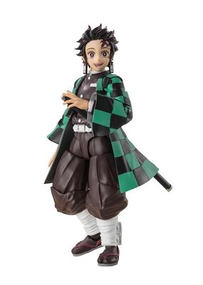 TAMASHII NATIONS Demon Kimetsu no Yaiba Tanjiro približne PVC ABS maľovaná akčná figúrka S.H.Figuarts Slayer Kamado, 140 mm, &