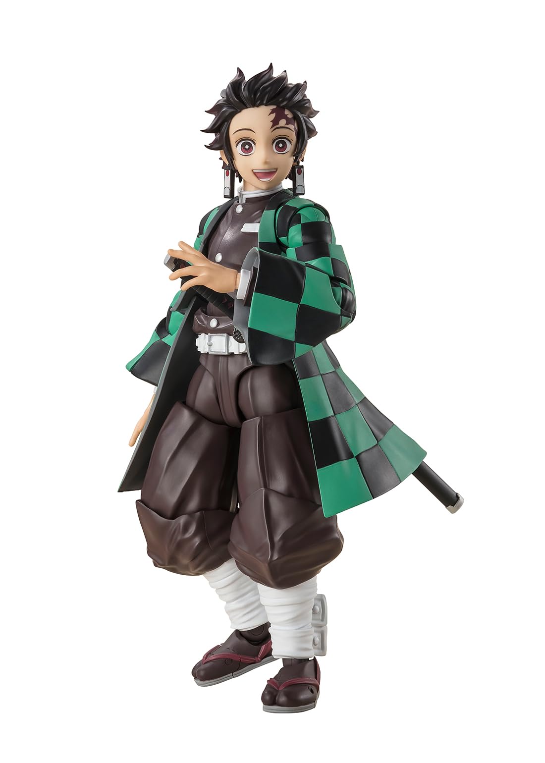 

TAMASHII NATIONS Demon Kimetsu no Yaiba Tanjiro approximately PVC ABS painted action figure S.H.Figuarts Slayer Kamado, 140mm, &