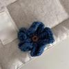 Sladká Roztomilá Sponka do Vlasů Modrá Malá Květina Vlásenka Retro Pletená Květinová Dámská Dívčí Klip Duckbill Ofina Boční Klip Vlasové Doplňky