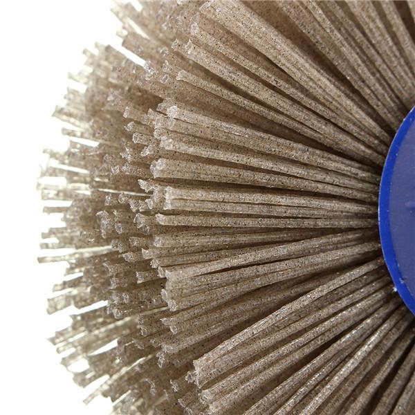 80-600 Grit Brusný Nylonový Kotoučový Kartáč Stolní Odolný proti Opotřebení Dřevoobrábění Leštění