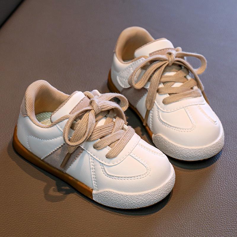 Children's Board Shoes Low-top Sports Shoes 2025 Autumn Medium and Small Children Girls Baby Little White Shoes Soft Sole Boys Thin Baseplate