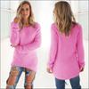 Women's Sweater Pullover with Long Sleeves and Round Neck Sweater