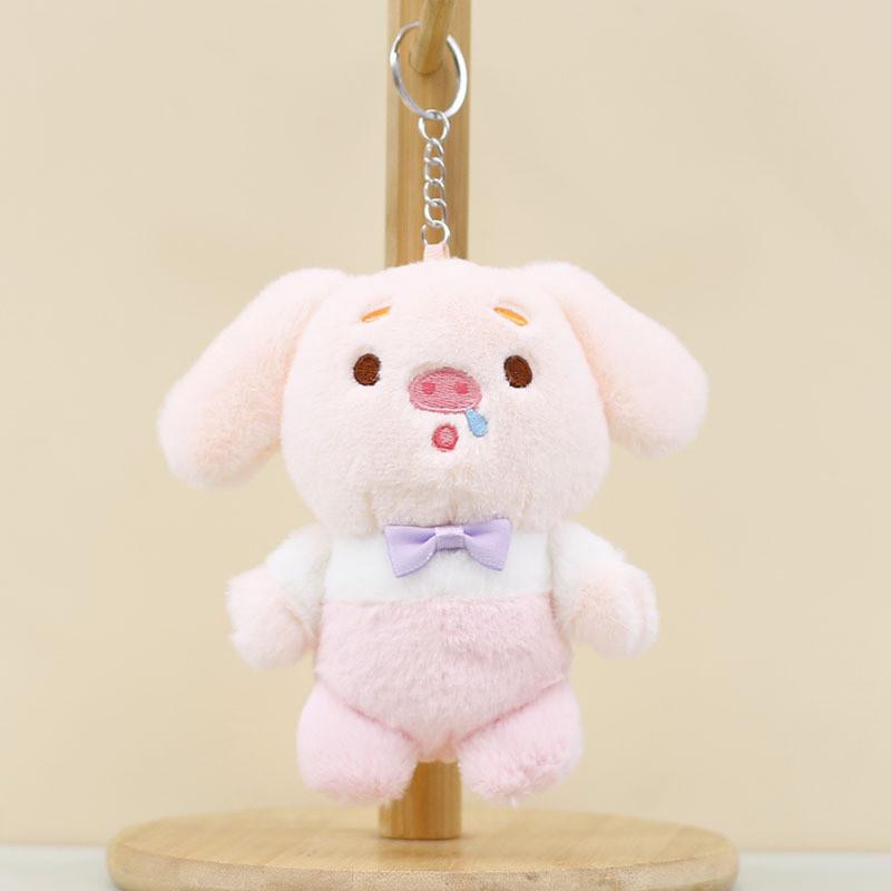 Cute Pig Plush Keychain Adorable Stuffed Animal Soft Short Plush Bag Charm