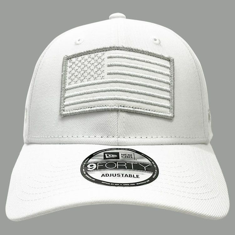 PXG Heroes USA-Flagge 9FORTY Snapback-Kappe, Weiß