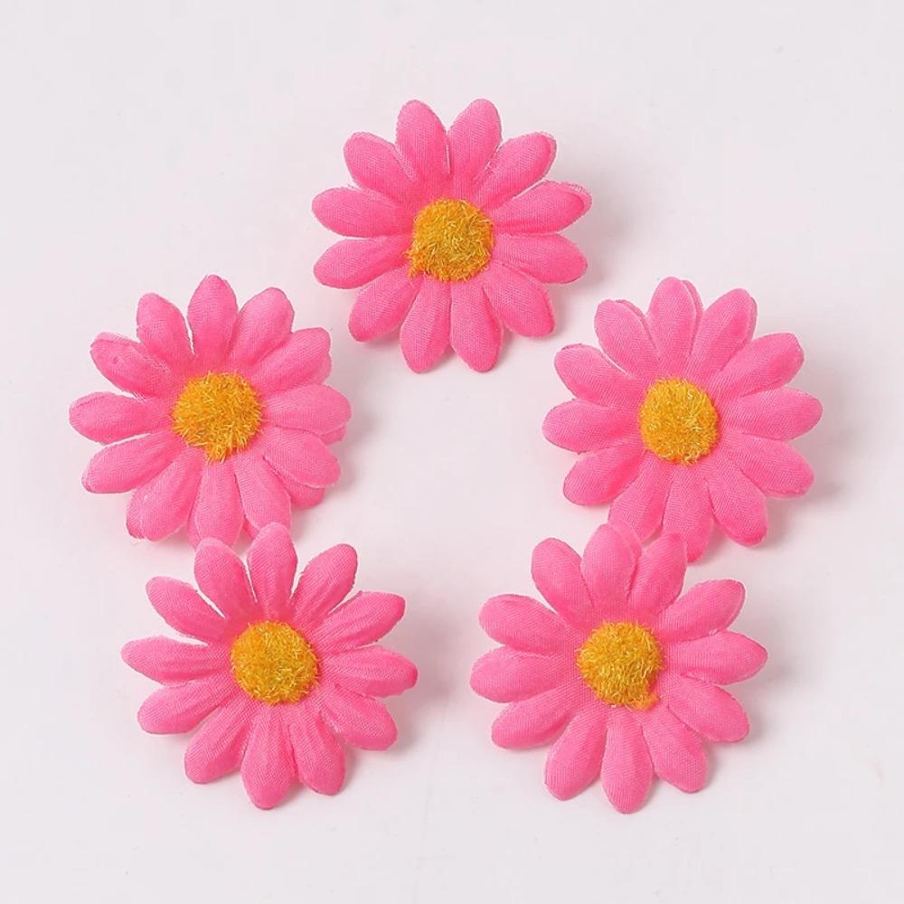 10/50/100PCS Mini Daisy Decorative Artificial Silk Flowers Party Wedding Decoration Home Decor Accessories  Without Stem