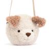 Jellycat Little Pup Plush Inch Crossbody and Shoulder Purse Fun and Unique Handbag Bag, 7.5 - -