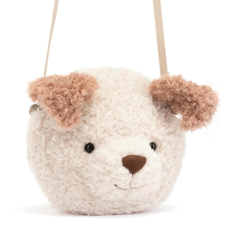 Jellycat Little Pup Plush Inch Crossbody and Shoulder Purse Fun and Unique Handbag Bag, 7.5 - -