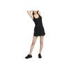 Nike Solid Color Outdoor Casual Sports Crew Neck Pullover Dress With Lining Women Dresses Black FQ7866-010