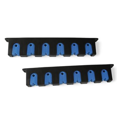 1 Pair Horizontal Fishing Rod Rack Wall-mounted Fishing Pole Holder for Garage and Boat