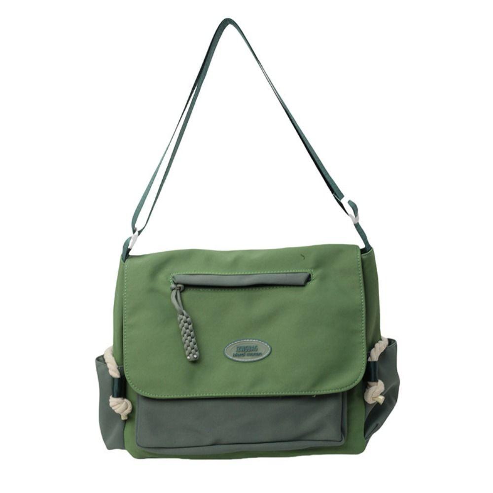 Preppy Style Crossbody Bag Handbag Canvas Bag Fashion Shoulder Bag  Unisex