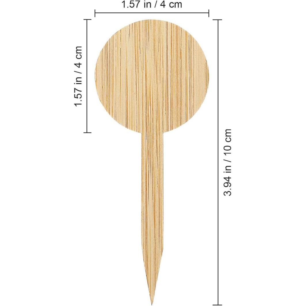 

20 шт. Бамбуковые бирки для растений - Садовые бирки для открытого сада, водонепроницаемые - Таблички с названиями растений - Колышки для идентификации растений для рассады суккулентов