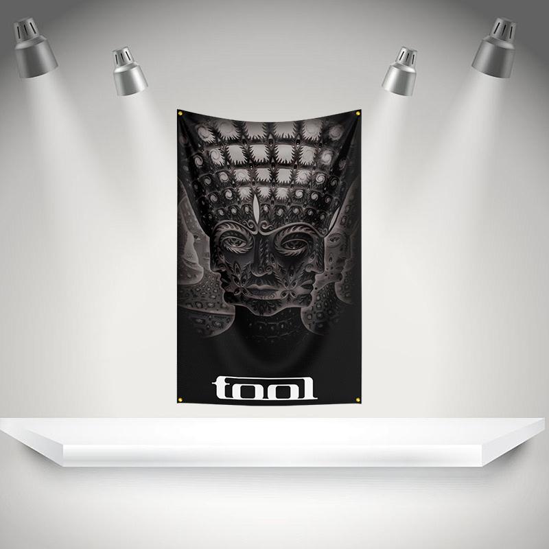 The Ttools Flag Rock Music Band Banner 3x5ft With Brass Grommets Hd Printing Tapestry Exhibition Music Band Fans Garage Decor