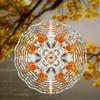 360 Degree Rotating Hook Metal Wind Chime 25.4cm Artistic Design for Garden Patio Spring Summer Decoration Elegant Gift for Friend