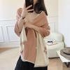 Women's Cashmere Blend Double-Sided Scarf - Autumn/Winter Warm Shawl, Versatile High-End Fashion