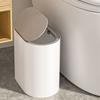 Toilet Push-open Lid Plastic Trash Can Household Toilet Trash Can Office Trash Can