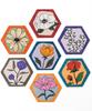 Pinto Tile Puzzle Decor 56-Piece "Retro Garden" (13x15cm), Plastic, Gift, [HX1165]