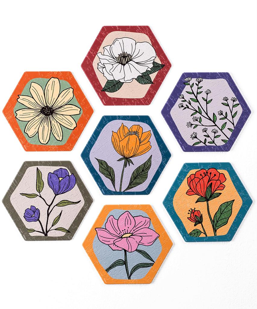 Pinto Tile Puzzle Decor 56-Piece "Retro Garden" (13x15cm), Plastic, Gift, [HX1165]