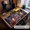 Music General Theme Custom Mouse Pad Personalized With Name Text Customized Desk Mat For Office Home Decor