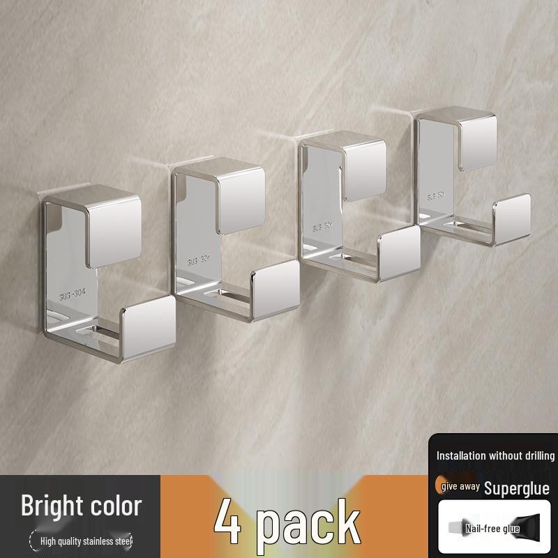 Punch-Free Bathroom & Kitchen Storage Rack with Hooks - Hanging Basin Organizer