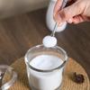 123Arts Glass Sugar Bowl Spice Jar with Lid and Stainless Steel Spoon Spoon