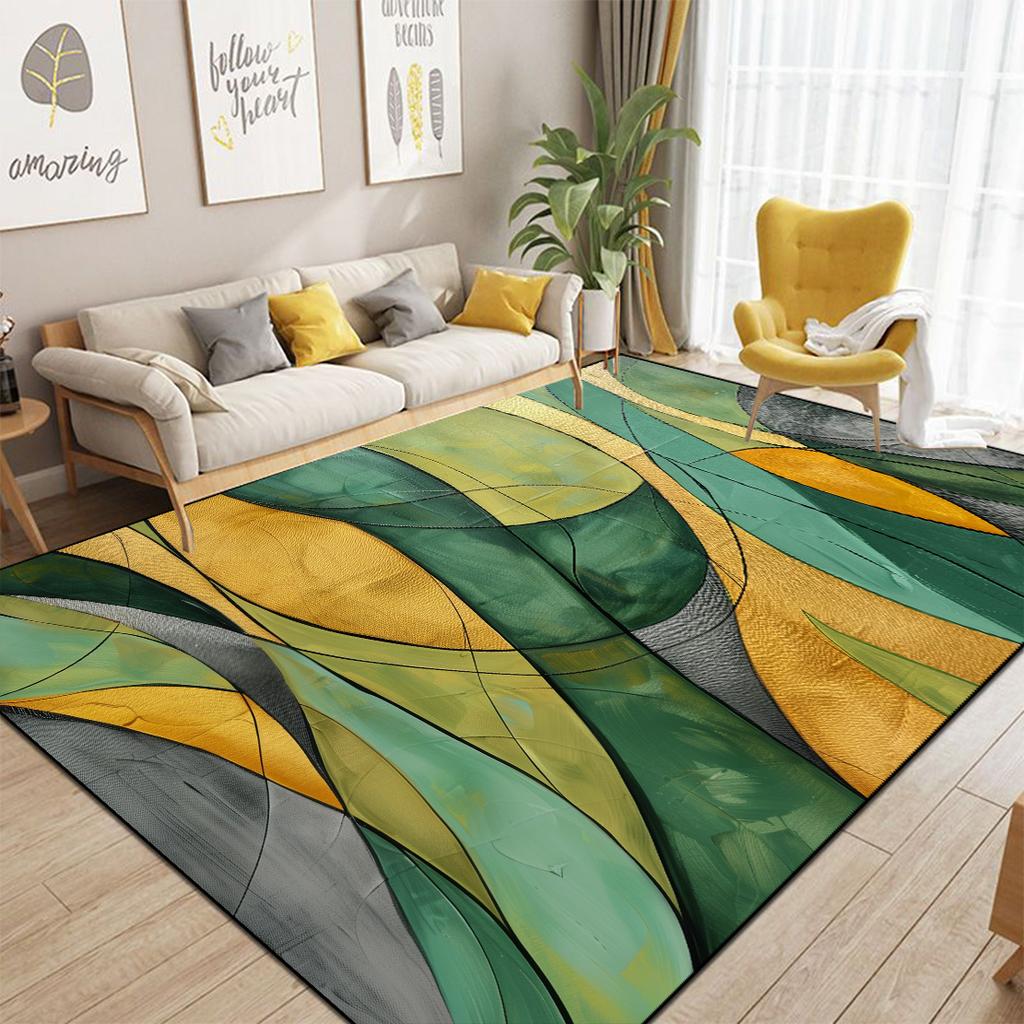 Abstrakter Stil Wohnzimmerteppich Nordische Dekoration Sofa Ins Farbe Teppiche für Schlafzimmer Nachttisch Große Größe Moderne Dekoration Bodenmatte für Zuhause