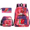Cr7 Youth Fashion Children'S Student Schoolbag 3-Piece Set
