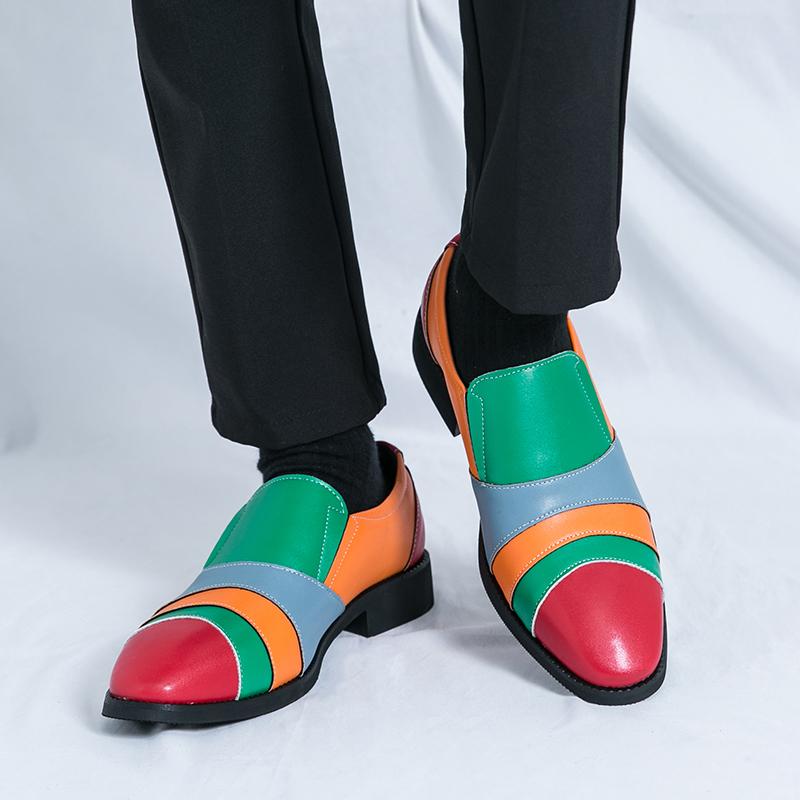 Módní kožené boty Pánské ležérní mokasíny Luxusní design Nazouvací Pánské společenské boty Ležérní styl Velká velikost Dobrá podrážka odolná proti opotřebení