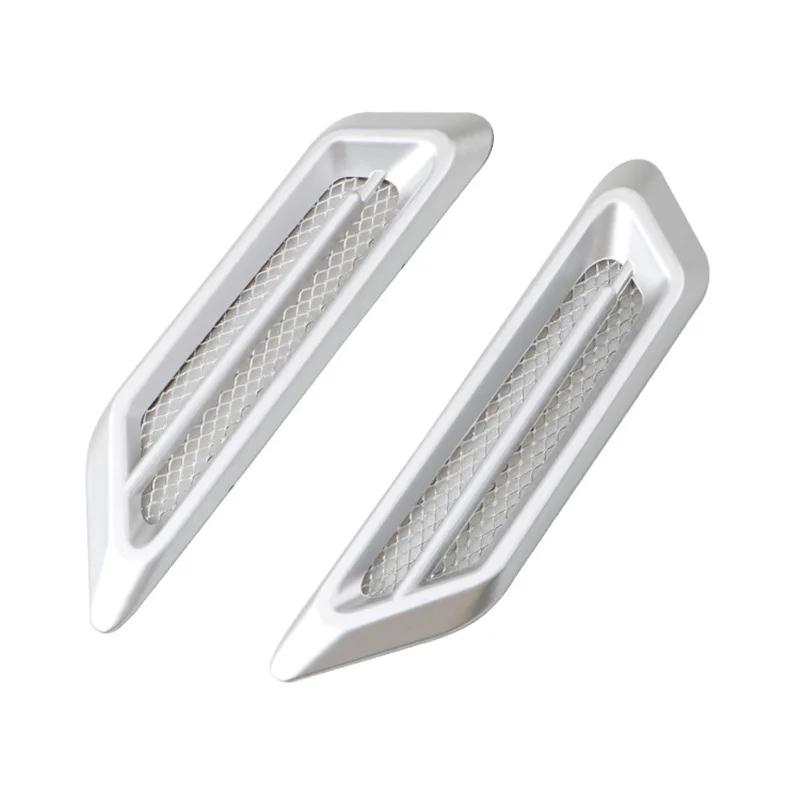 2Pcs/set Car Side Air Flow Vent for Fender Hole Cover Intake Grille Duct ABS Car Side Vents Styling Car Decoration Accessories