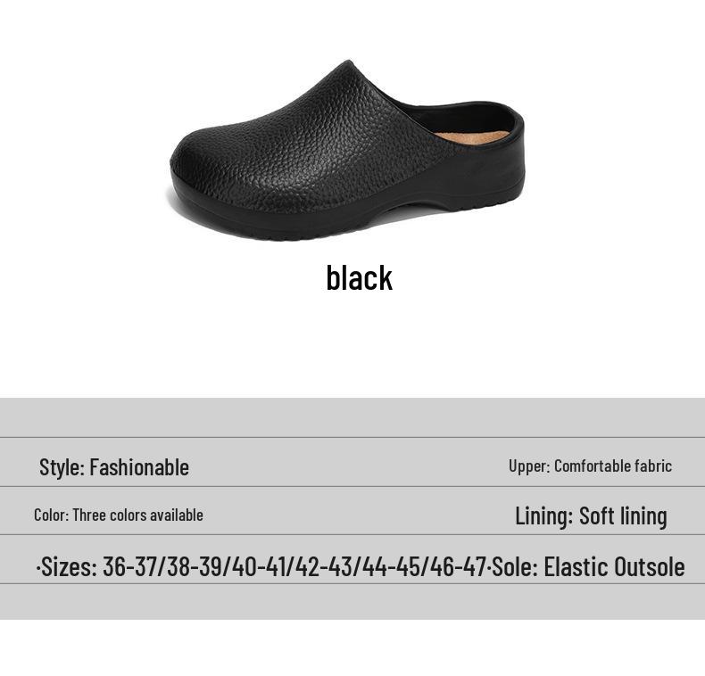 Letní styl protiskluzové sandály s uzavřenou špičkou: Odolné proti opotřebení, Bez zápachu, Unisex pro vnitřní, venkovní a kuchařské použití