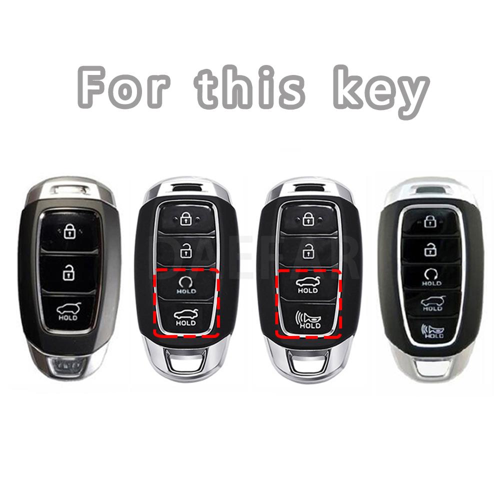 TPU Car Key Fob Case for Hyundai I30 Ix35 KONA Encino Solaris Azera Grandeur Ig Accent Santa Fe Palisade Custo Key Fob Cover