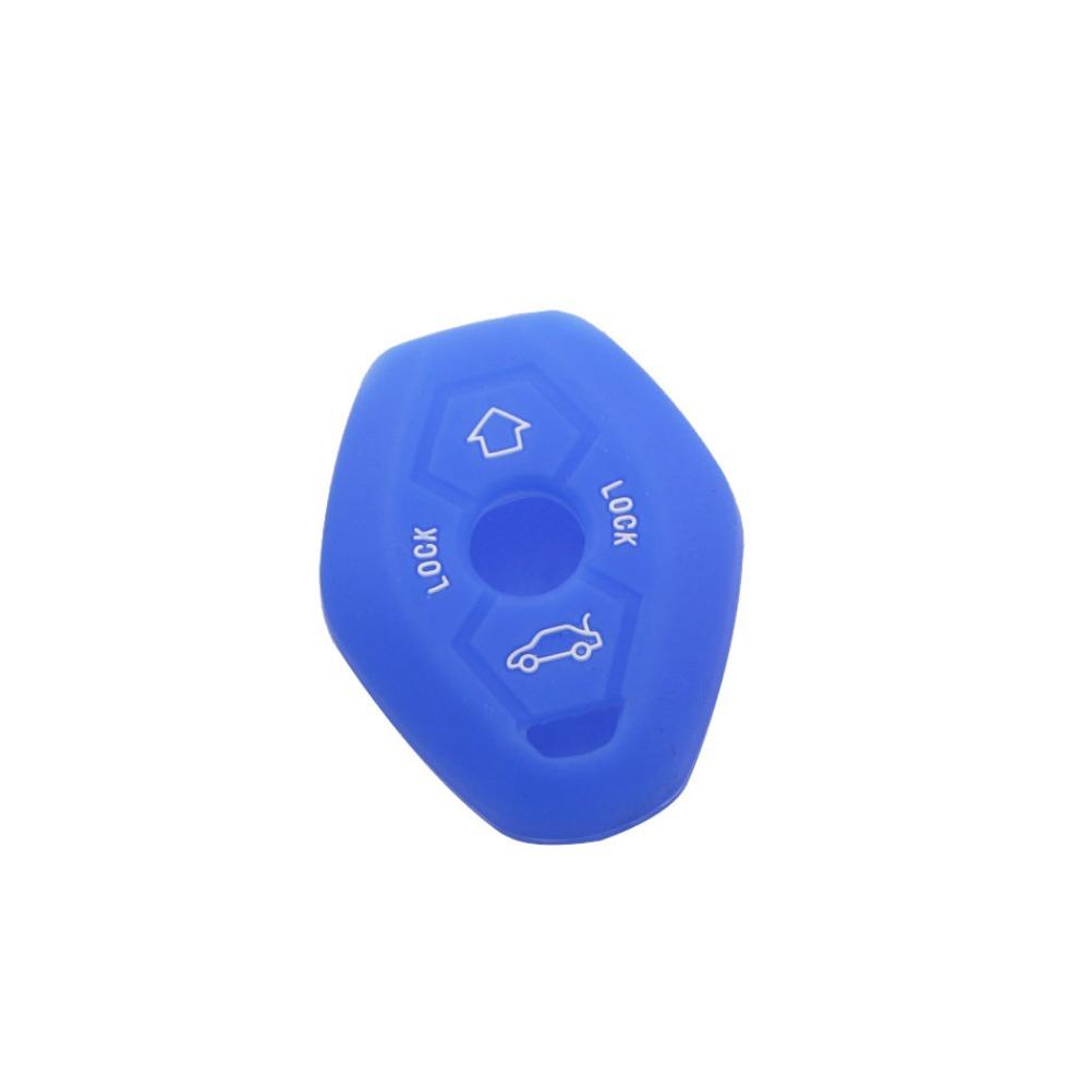 For BMW X3 X5 Z3 Z4 3 5 7 Series E38 E39 E46 E83 M5 325i 1998-2005 Key Case Silicone Key Cover Bag Protector Key Shell Fob