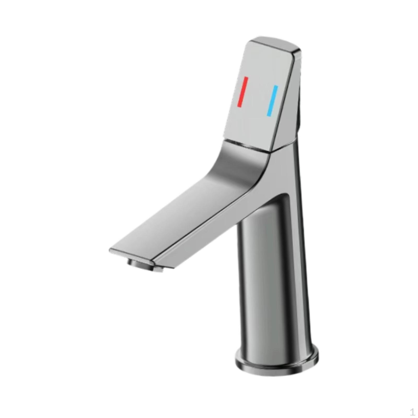 

Смеситель для ванной комнаты и холодной воды, смеситель для раковины с одной ручкой, для серый