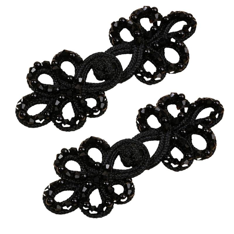 Five-Lobed Flower Button Decorative Cheongsam Button Fasteners for Traditional Chinese Garment Sewing Embellishments