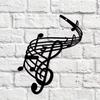 Sleek Black Metal Wall Art Modern Home Decor Gift for Bedroom Garden Housewarming