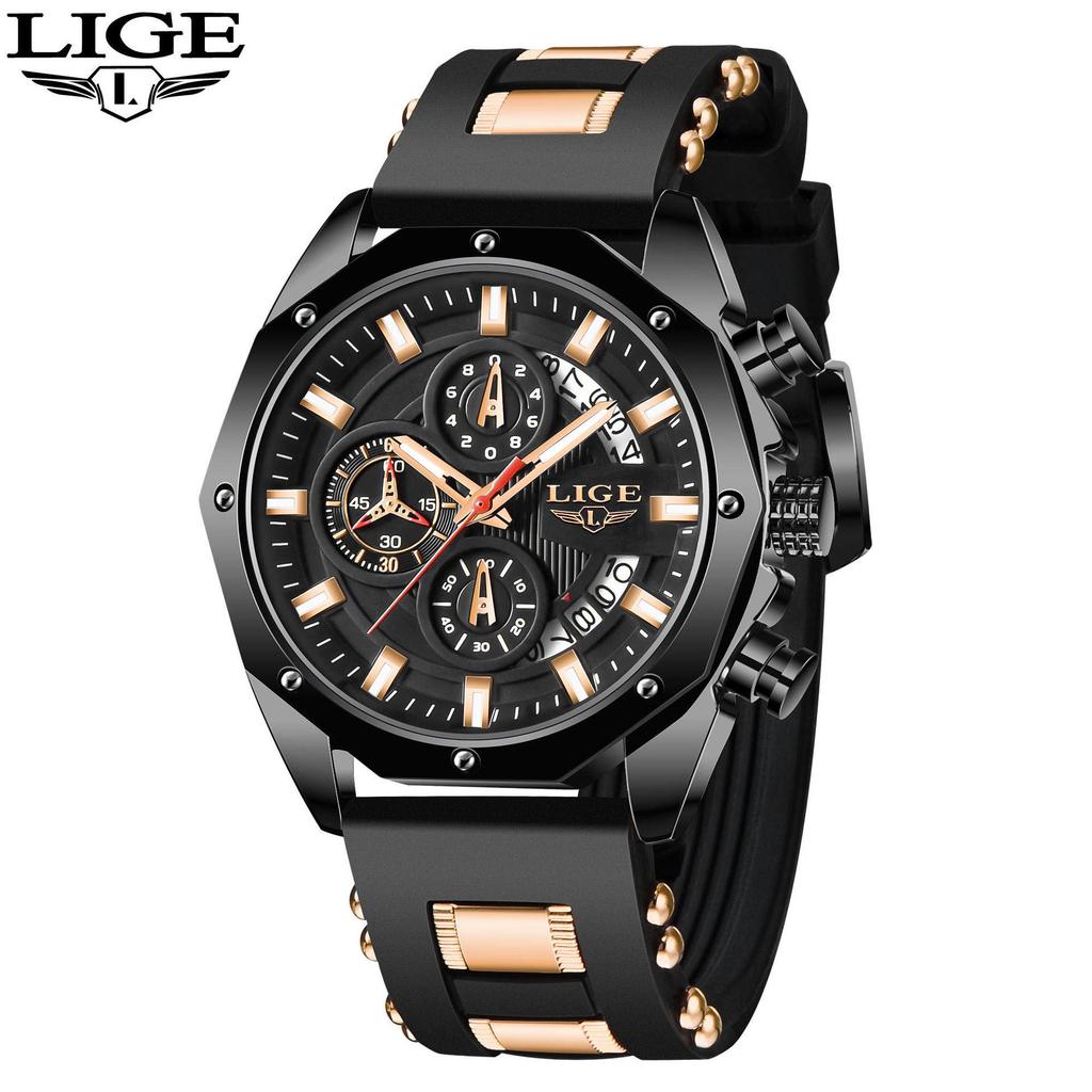 LIGE Multi-function Waterproof Sports Watch
