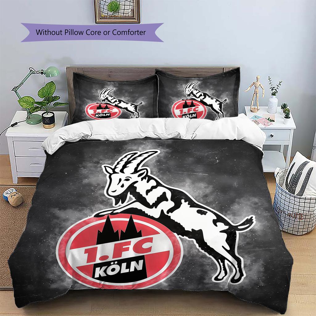 Köln Patroon Beddengoed Huisdecoratie Verjaardagscadeau (1 dekbedovertrek + 2 kussenslopen, zonder binnenkussen)