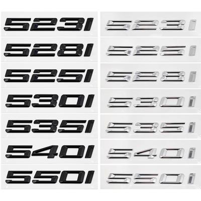 ABS Auto Achterklep Letters Logo Badge Embleem Sticker Voor 5 Serie 520i 525i 528i 530i 535i 540i 523i E39 E60 E61 F10 F11 G30