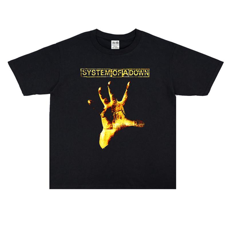 System of A Down Grup Tişörtü Pamuk Yüksek Kalite Yumuşak Tişört Erkek Karikatür Grafik Tişört Erkek Rock Müzik Sokak Giyim Tişörtleri