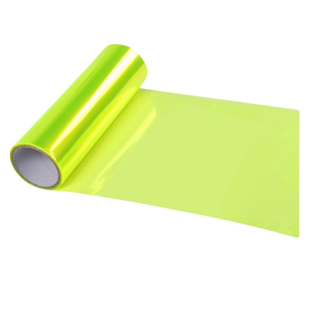 Yellow Car Tail Fog Head Light Headlight Tint Film Cover 30x60cm