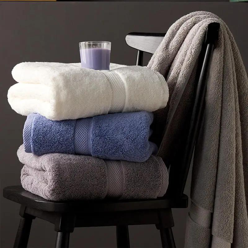 800g High Quality Long-staple Cotton Bath Towel Household Hotel Bathroom Big Towel Men's And Women's Adult Bath Towel