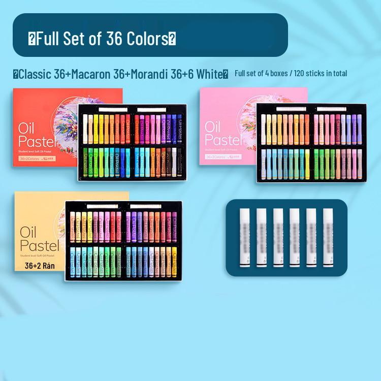 Xin San Cai Super Soft Heavy Color Oil Pastels Set: 24/36 Colors for Students' Art & DIY Projects