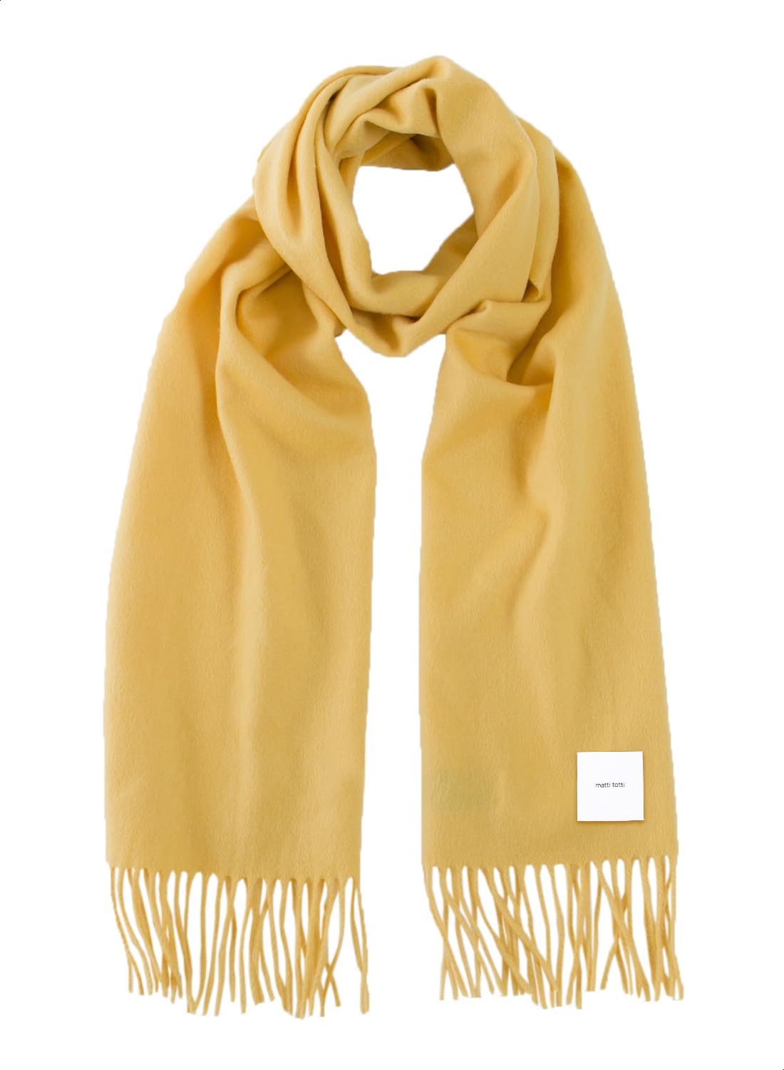

Yellow Ochre Cashmere Solid [matti totti] 23. Scarf, 100% Cashmere, Large, Thick, Men s, Color, Long, Gift, Present, A0025B-18