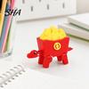Fast Food Shape Spinner Transforming Dinosaur Fidget Toy, Stress Relief Transformable Spinner, Dino Decompression Toy for Kids Adults Desk