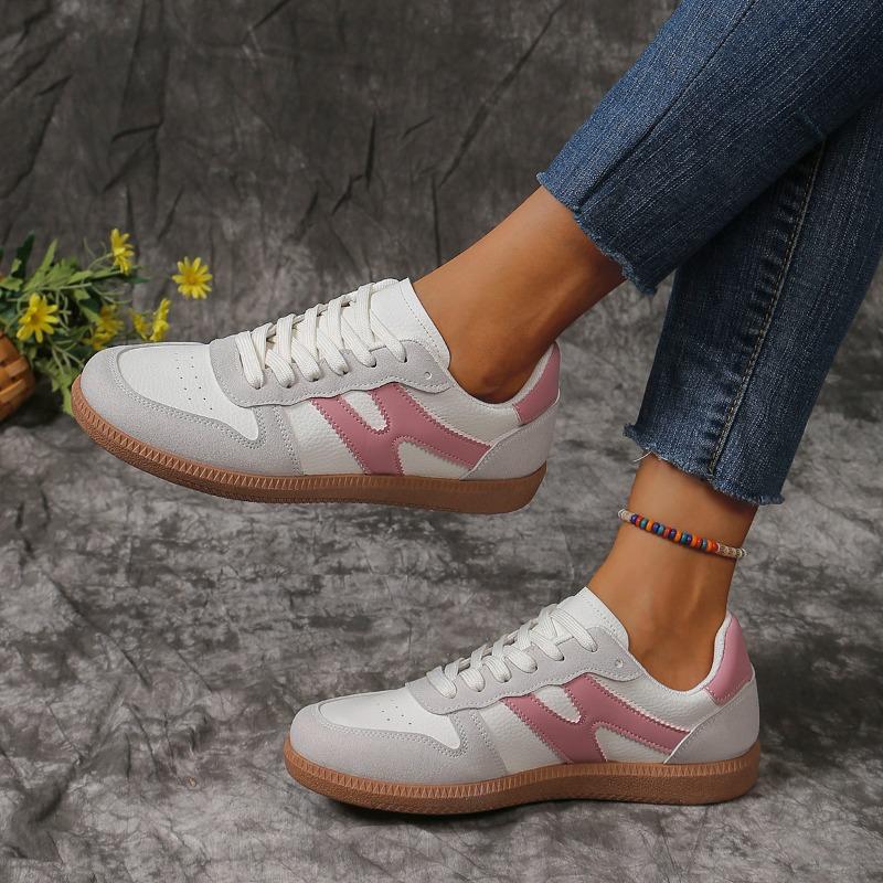 

2024 Новые модные цветные кроссовки с круглым носком, женские вулканизированные туфли, удобные женские туфли со шнуровкой и неглубоким носком 41