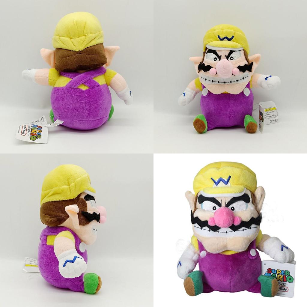 Rare Nintendo Super Mario Bros Plush Toy Wario 11 Inch Stuffed Animal Doll For Collectors