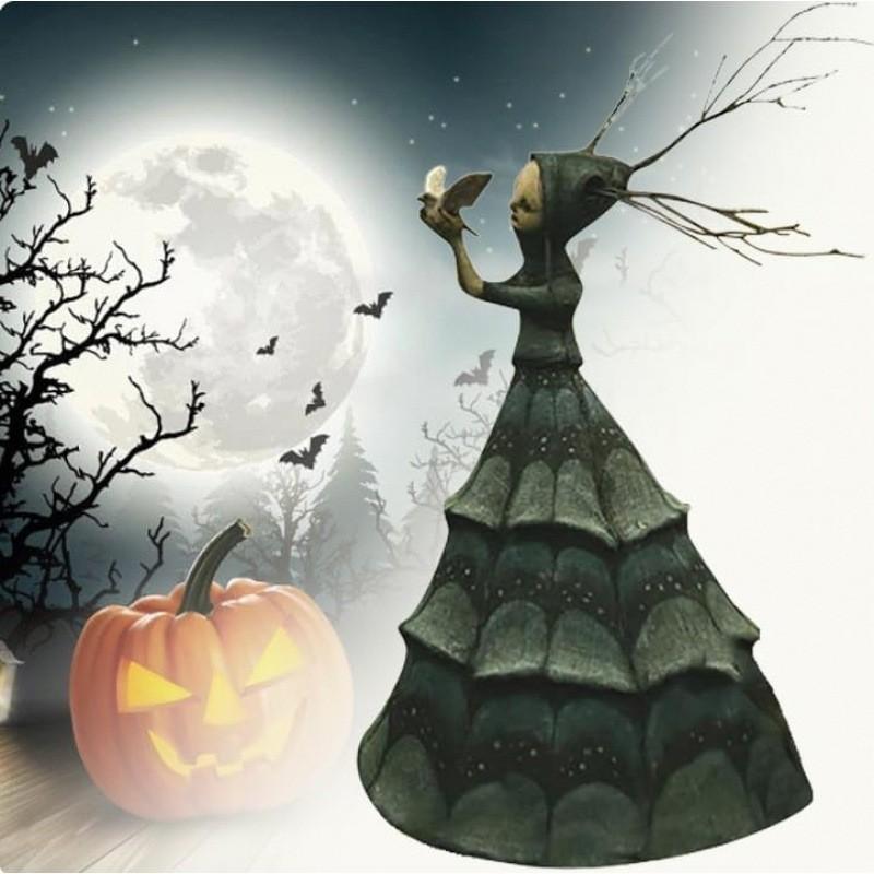 Halloween Ghost Witches Decorations Horror Props Garden Ornament Resin Craft